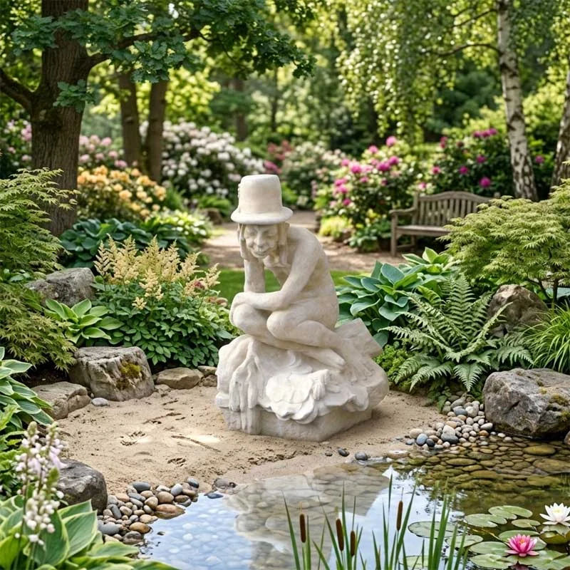 Socha vodníka k jezírku 122kg
