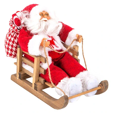 Vánoční dekorace Santa Claus na saních