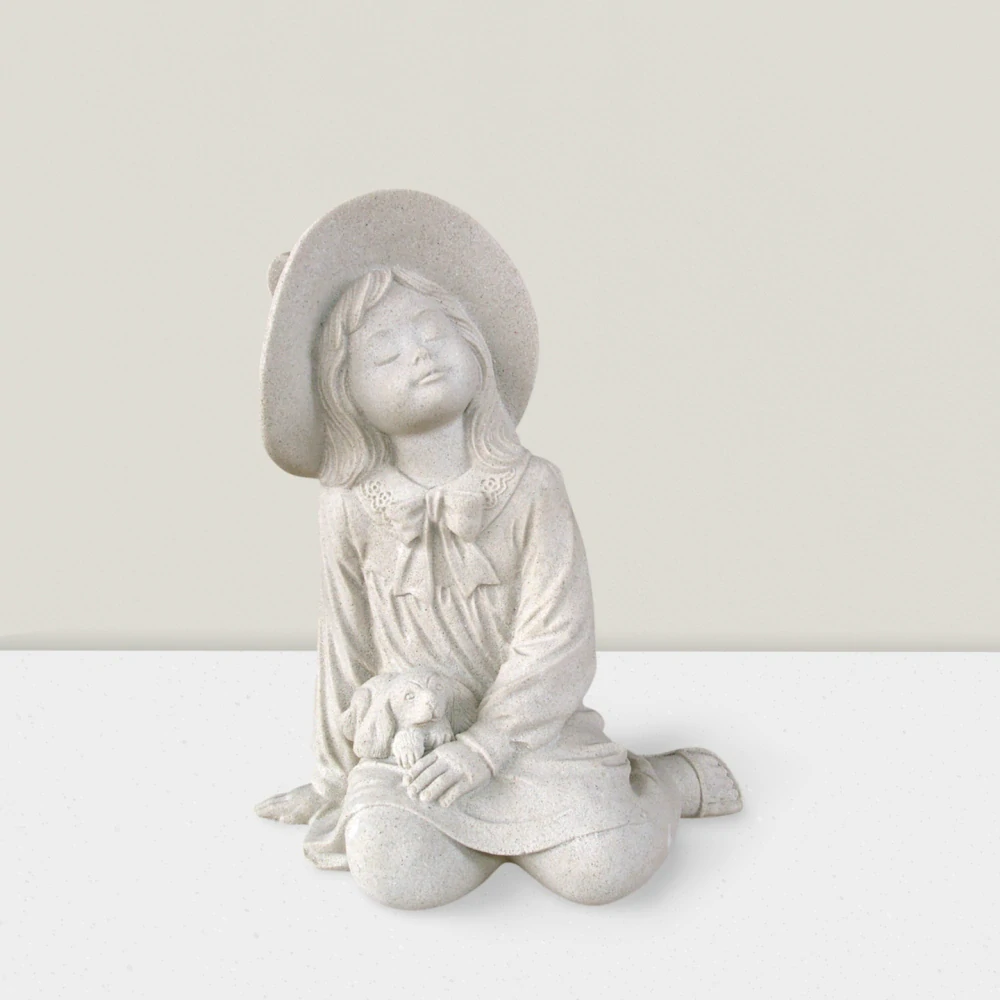 Děvčátko se štěňátkem