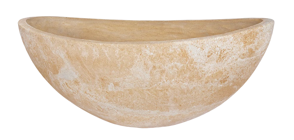 Velké oválné zahradní koryto z umělého pískovce 45kg
