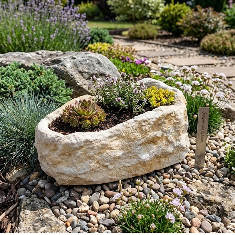 Zahradní květináč z umělého pískovce II.