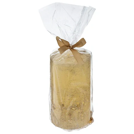 Zlatá dekorativní svíčka 12 cm