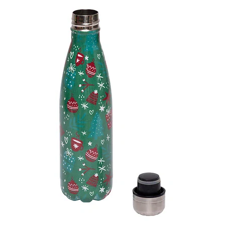 Vánoční termoflaška 500 ml - zelená