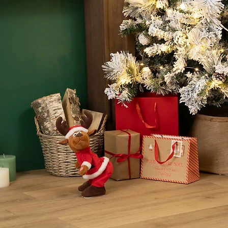 Pohyblivý plyšový sob 32 cm