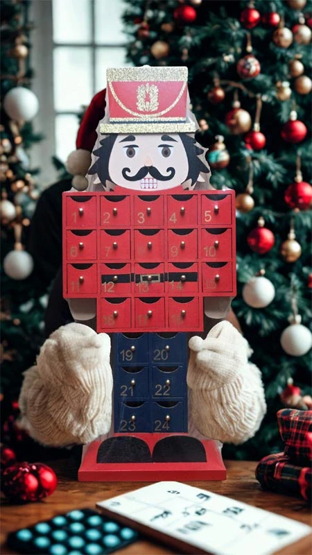 Adventní kalendář Louskáček 48cm