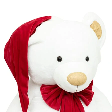 Velký plyšový medvěd s mašlí 100 cm