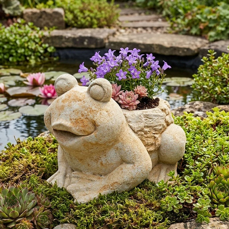 Květináč ve tvaru žáby