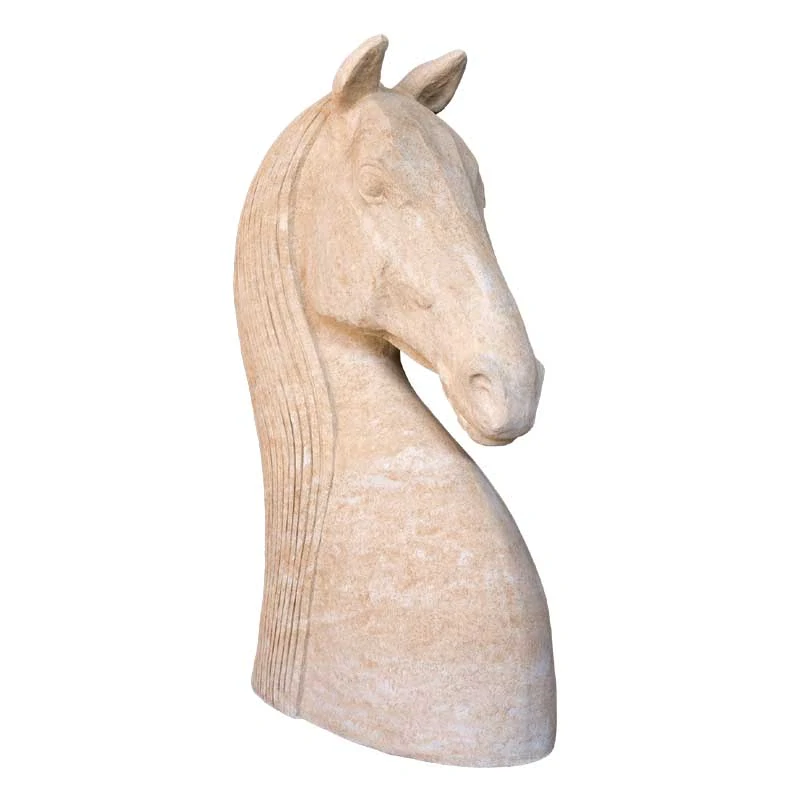 Velká socha hlavy koně 115 cm