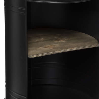 Kovový kulatý odkládací stolek Diego