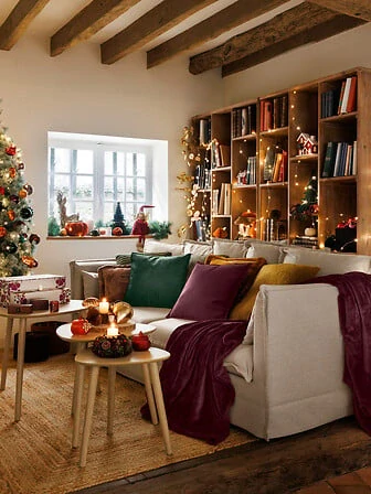 Dekorativní podzimní věnec 35cm