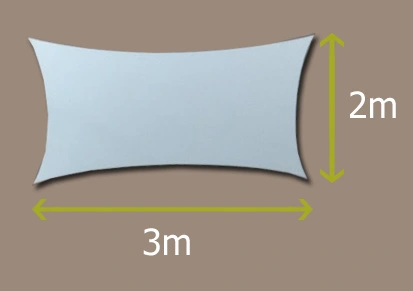 Stínící plachta Curacao 2×3m bordó