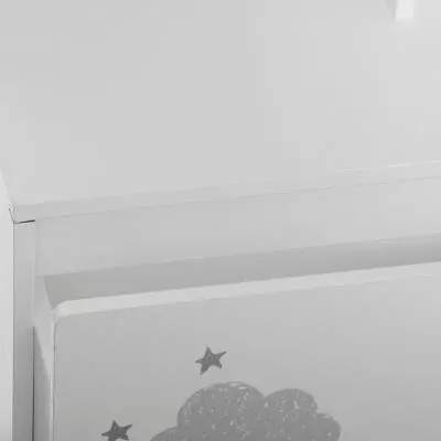 Stylový velký policový regál s šuplíkem