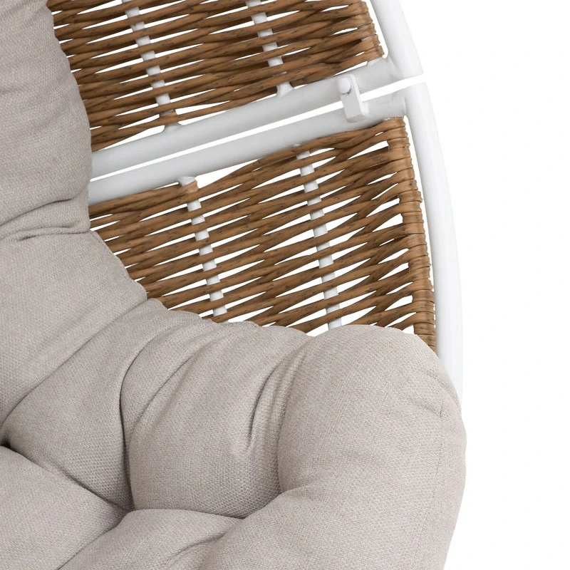 Bílé závěsné křeslo Orbiana