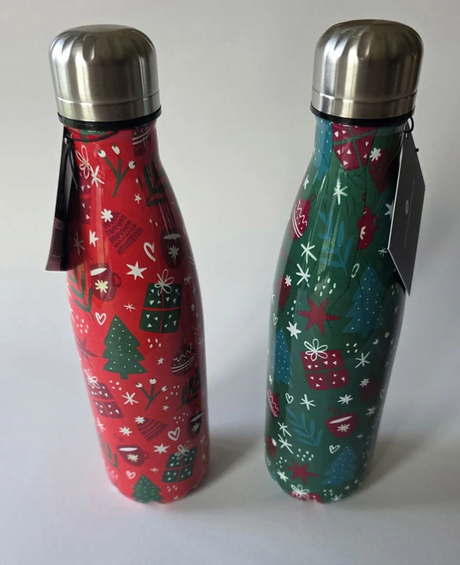 Vánoční termoflaška 500 ml - zelená