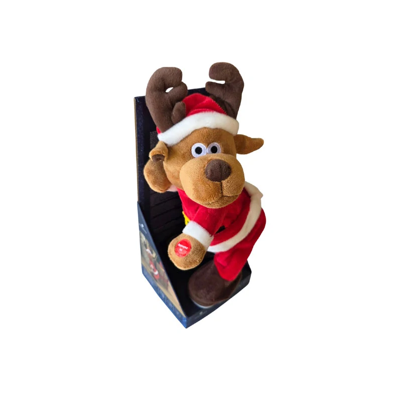 Pohyblivý plyšový sob 32 cm