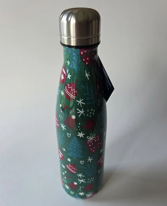 Vánoční termoflaška 500 ml - zelená