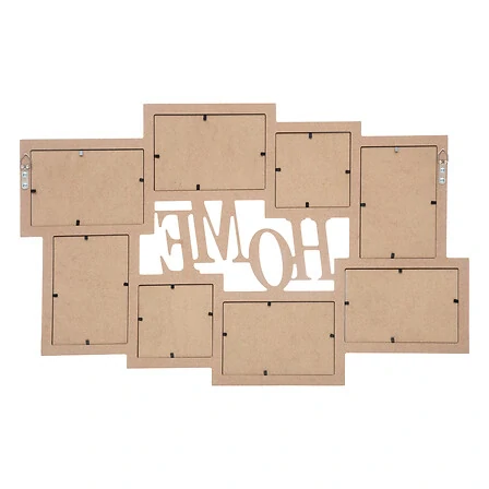Dřevěný fotorámeček na více fotek HOME