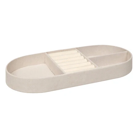 Béžová sametová šperkovnice Enya