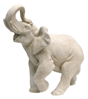 Soška slona afrického pro štěstí