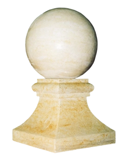 Zahradní koule z umělého pískovce na podstavci 51kg