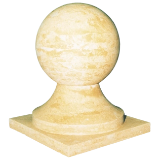 Pískovcová zahradní koule na podstavci 91kg