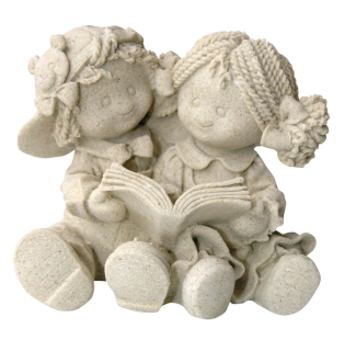 Soška čtoucích dětí