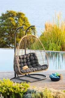 Luxusní závěsné houpací křeslo AJAR pro dva