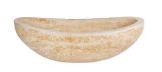 Malý oválný květináč z umělého pískovce