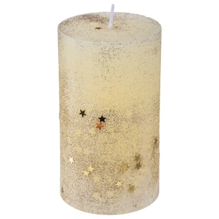 Zlatá dekorativní svíčka 12 cm