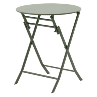 Skládací kulatý zahradní stůl Greensboro vavřínovozelený