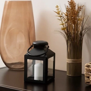 Černá dekorační lucerna Winy