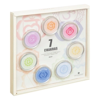 Sada 7 čakrových vonných svíček - 48g