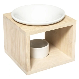 Aromalampa Bamboo v dřevěném rámu