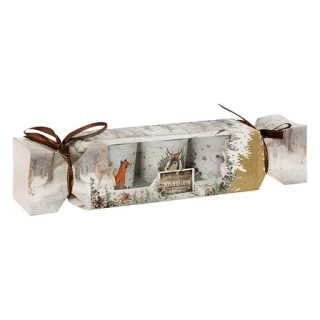 Sada 3 zimních vonných svíček - zvířátka 3x45 g