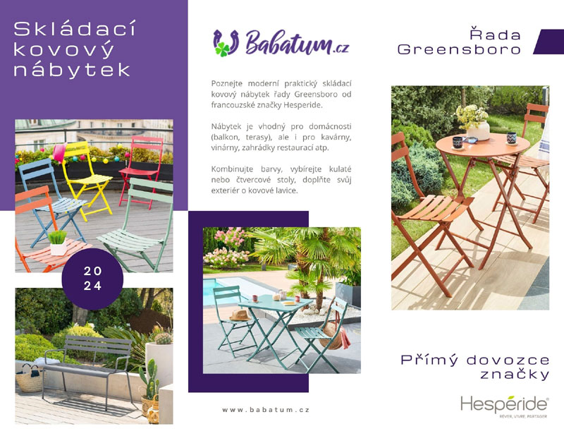 Skládací nábytek Greensboro