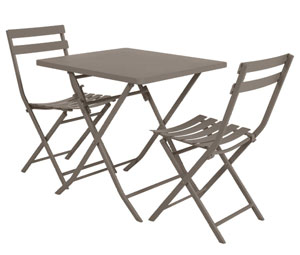 Skládací balkónový nábytek - set stůl a židle