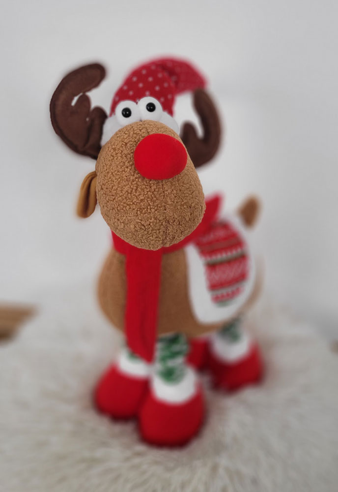 Teleskopický sobík - vánoční dekorace